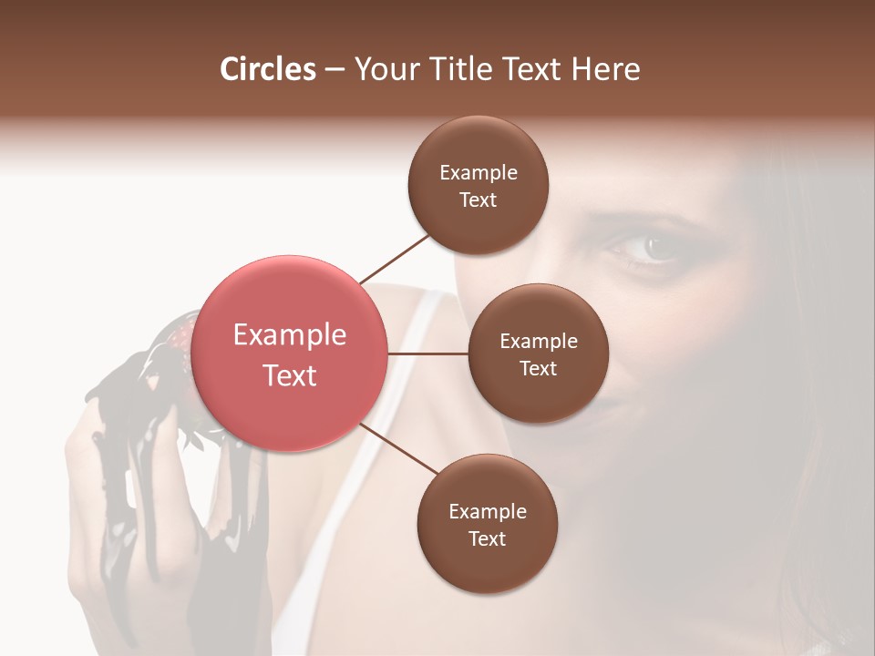 Girl Eyes Chocolate PowerPoint Template