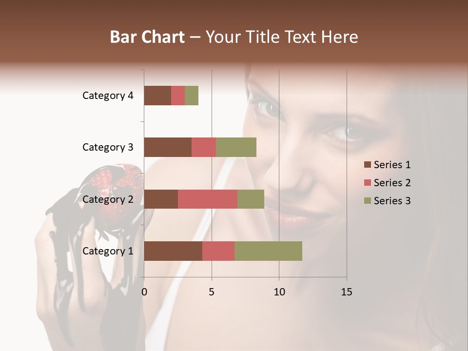 Girl Eyes Chocolate PowerPoint Template