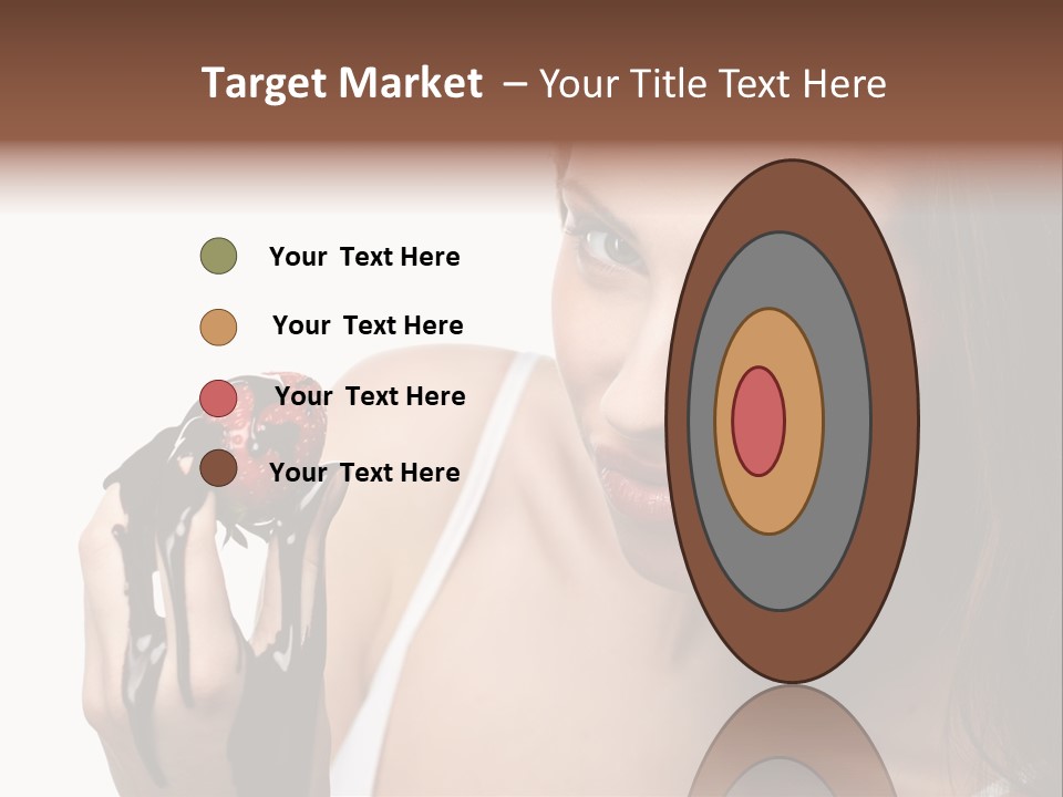 Girl Eyes Chocolate PowerPoint Template