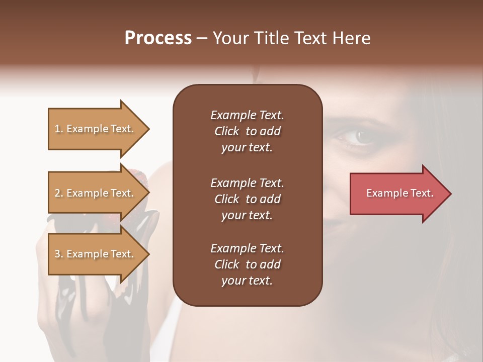 Girl Eyes Chocolate PowerPoint Template