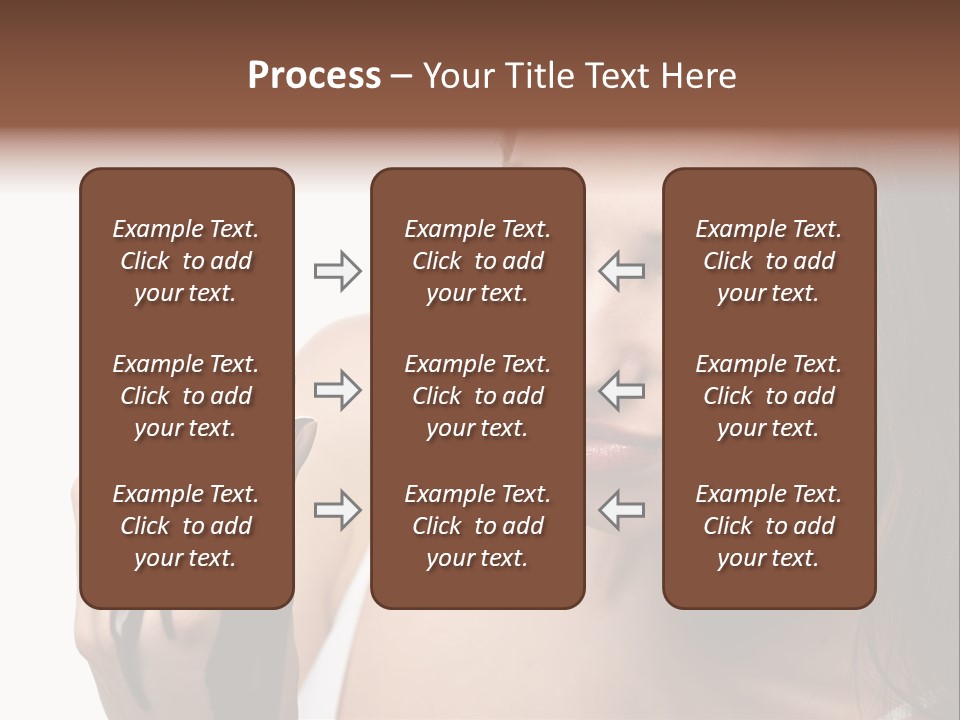 Girl Eyes Chocolate PowerPoint Template