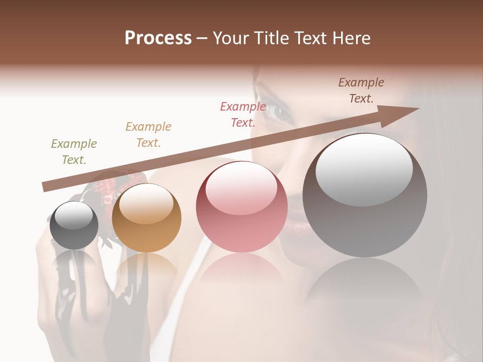 Girl Eyes Chocolate PowerPoint Template