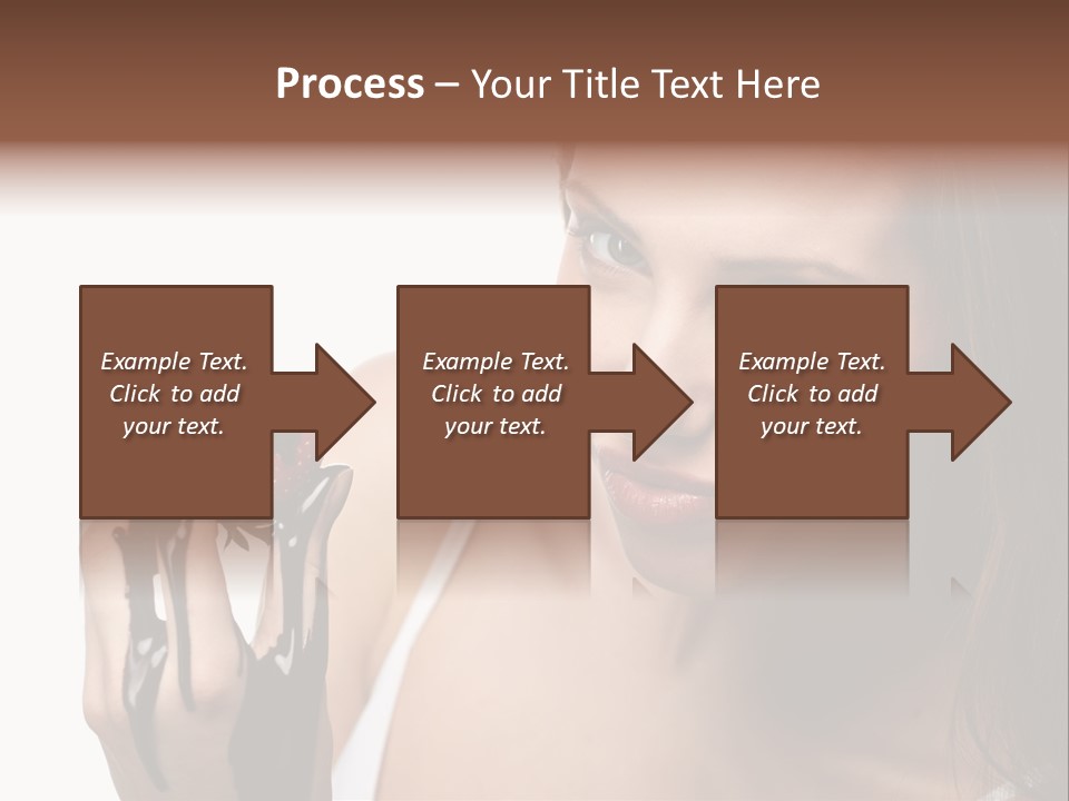Girl Eyes Chocolate PowerPoint Template