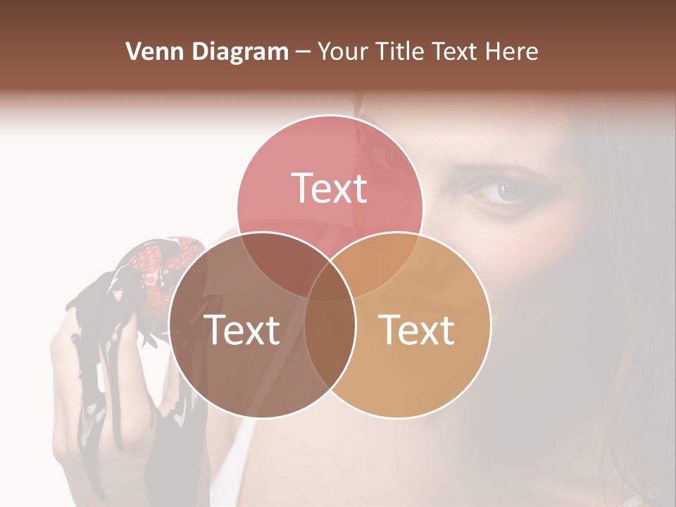 Girl Eyes Chocolate PowerPoint Template