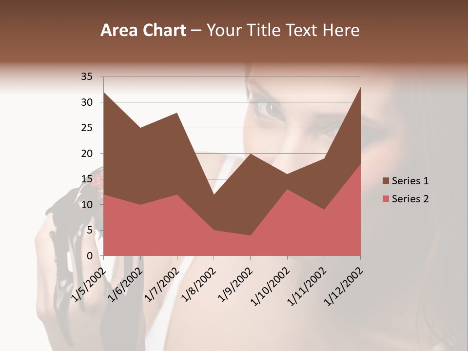 Girl Eyes Chocolate PowerPoint Template