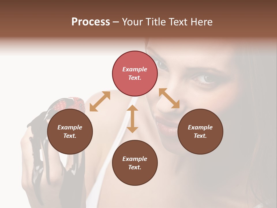 Girl Eyes Chocolate PowerPoint Template