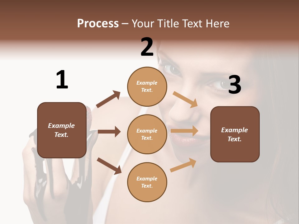 Girl Eyes Chocolate PowerPoint Template