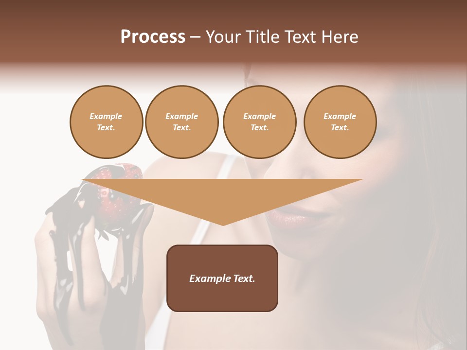 Girl Eyes Chocolate PowerPoint Template