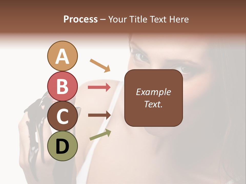 Girl Eyes Chocolate PowerPoint Template