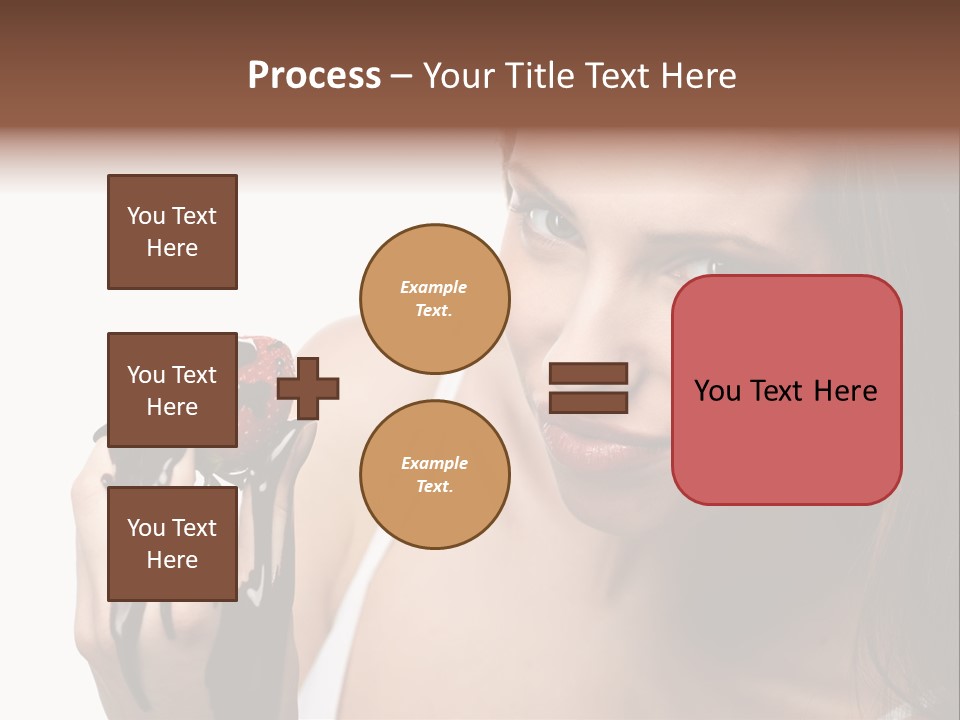 Girl Eyes Chocolate PowerPoint Template