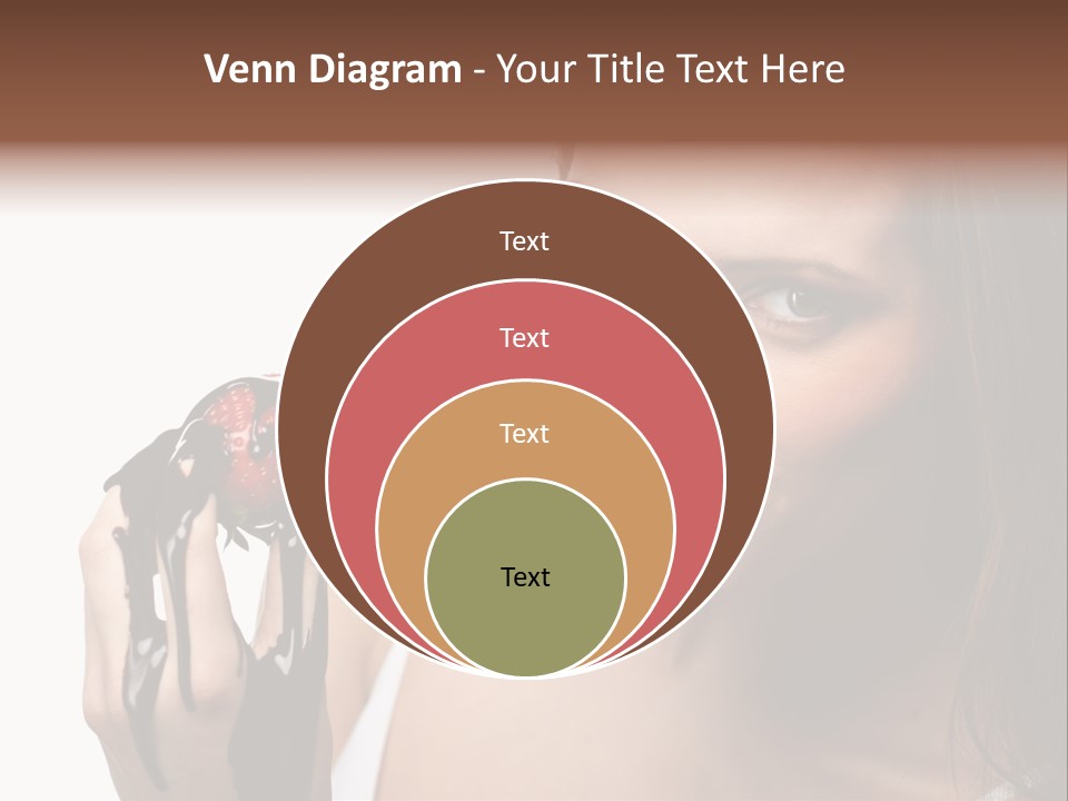 Girl Eyes Chocolate PowerPoint Template