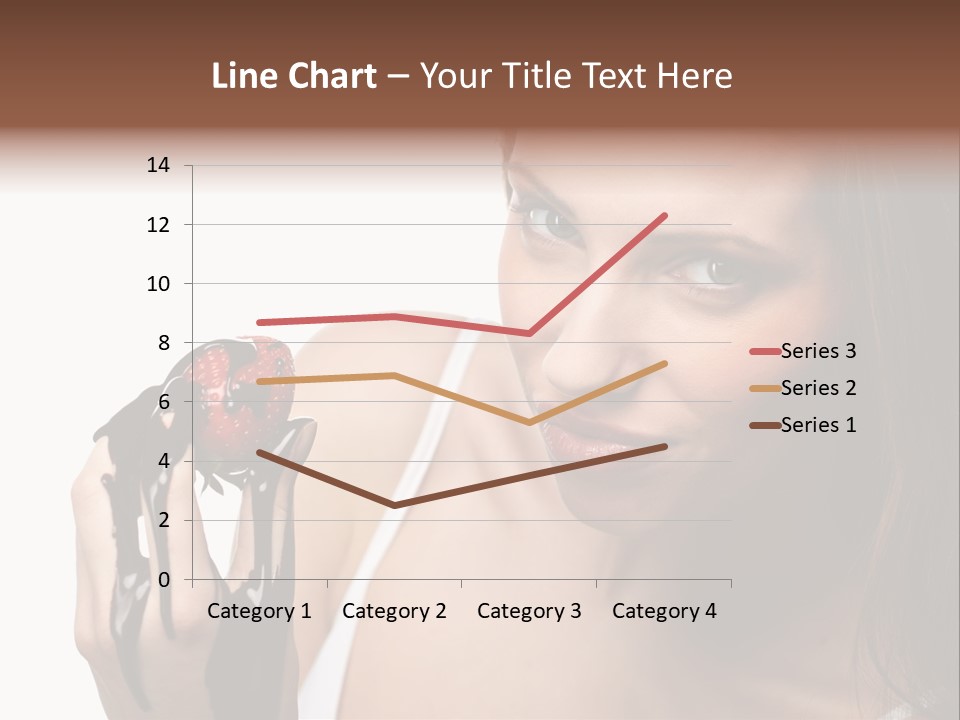 Girl Eyes Chocolate PowerPoint Template