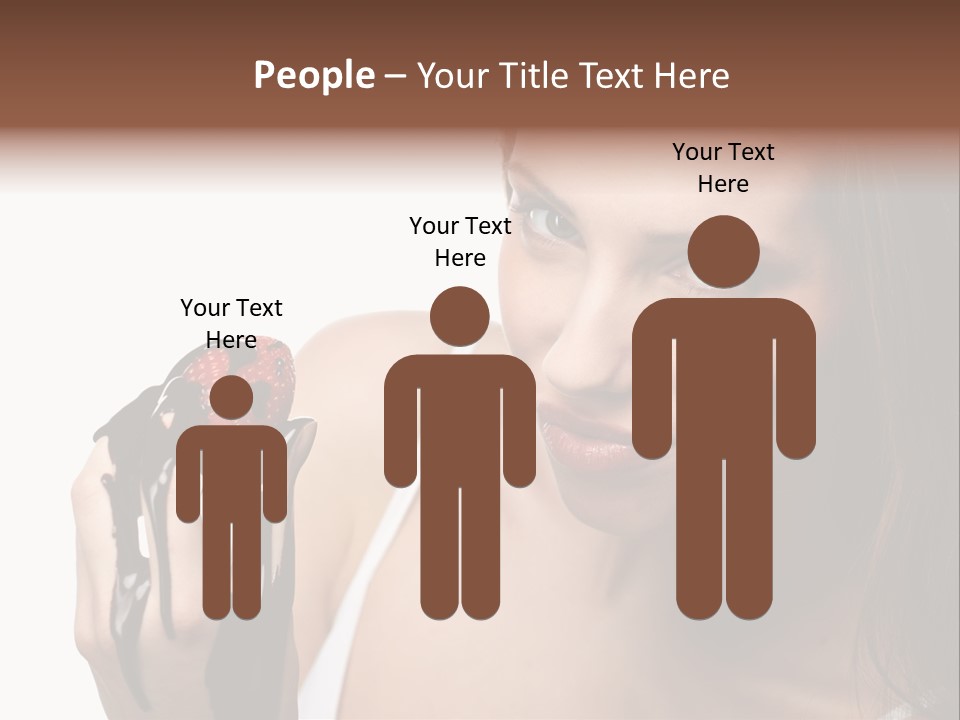 Girl Eyes Chocolate PowerPoint Template