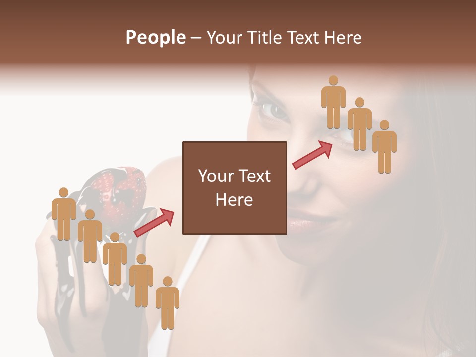 Girl Eyes Chocolate PowerPoint Template