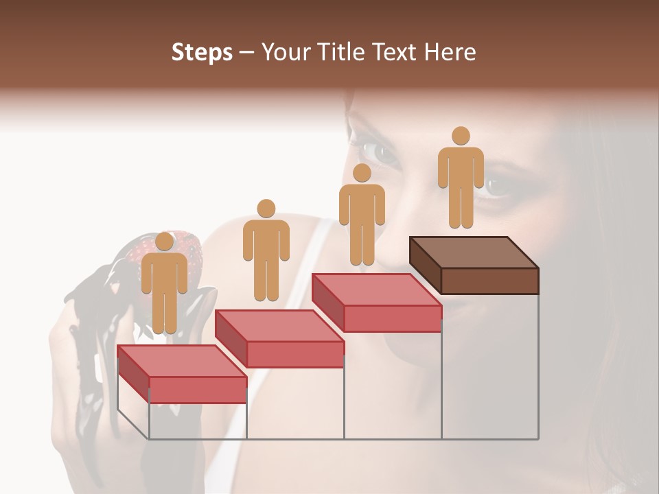 Girl Eyes Chocolate PowerPoint Template