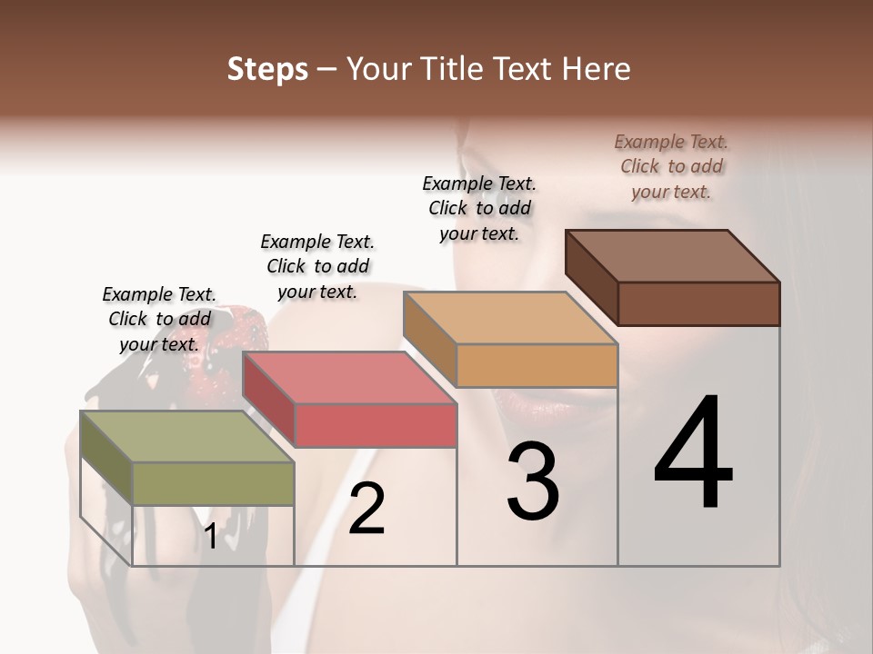 Girl Eyes Chocolate PowerPoint Template