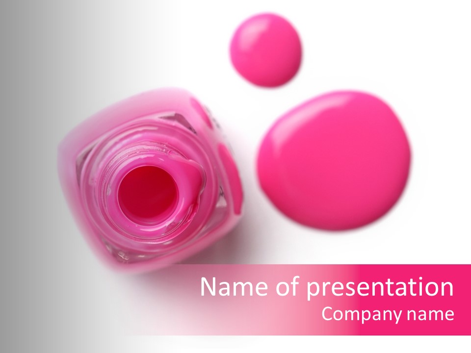 Makeup Macro White PowerPoint Template