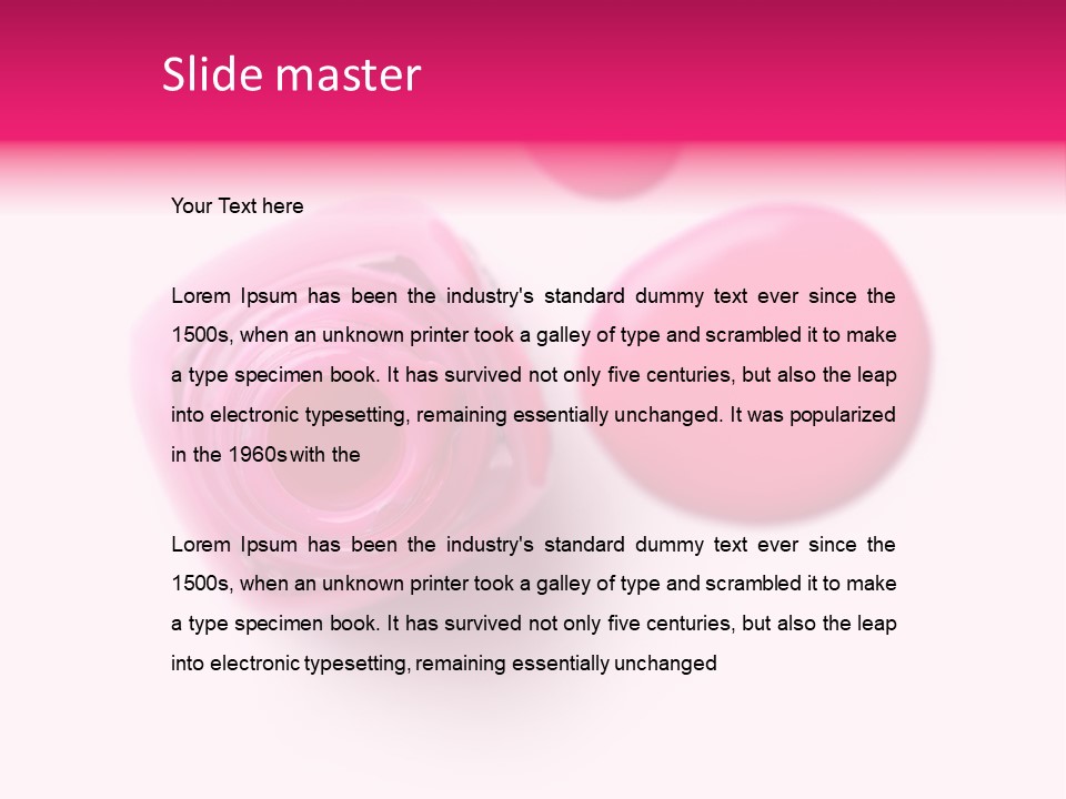 Makeup Macro White PowerPoint Template