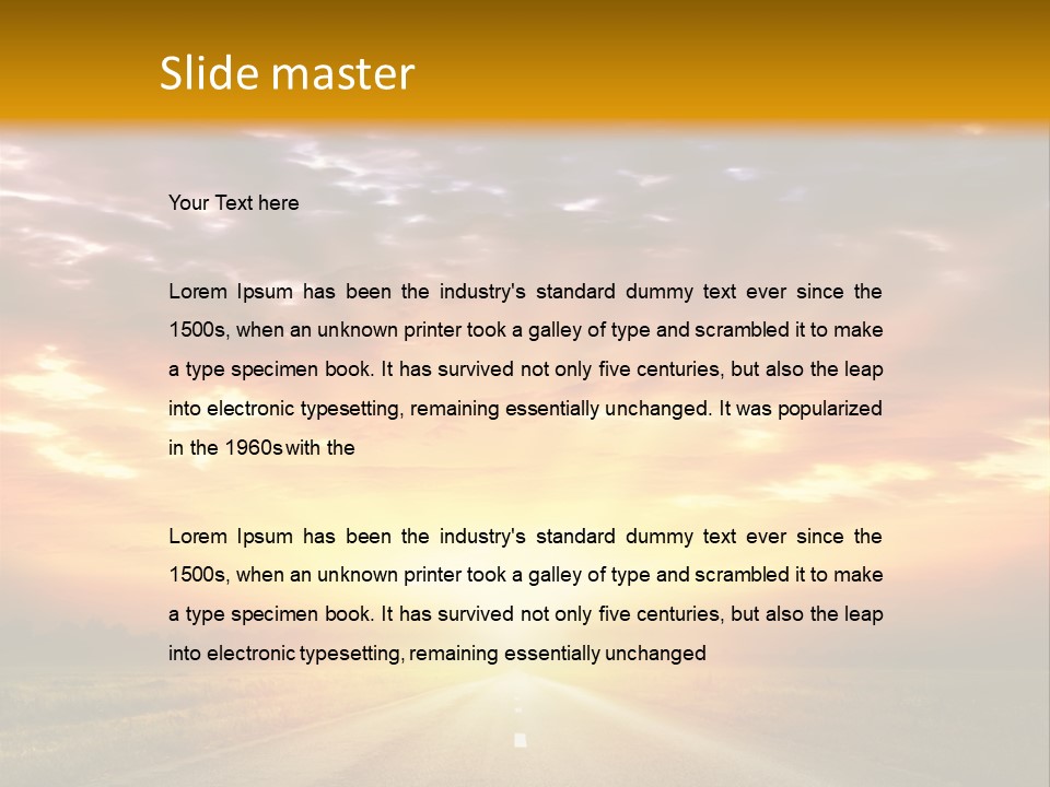 Movement Nature Hill PowerPoint Template