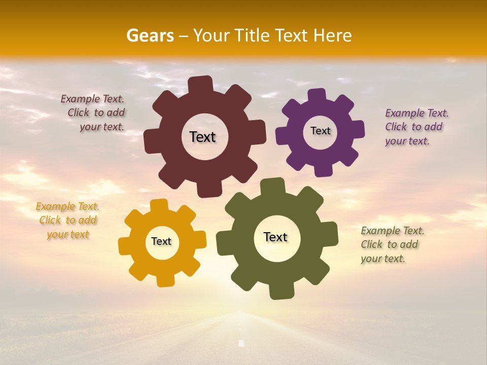 Movement Nature Hill PowerPoint Template