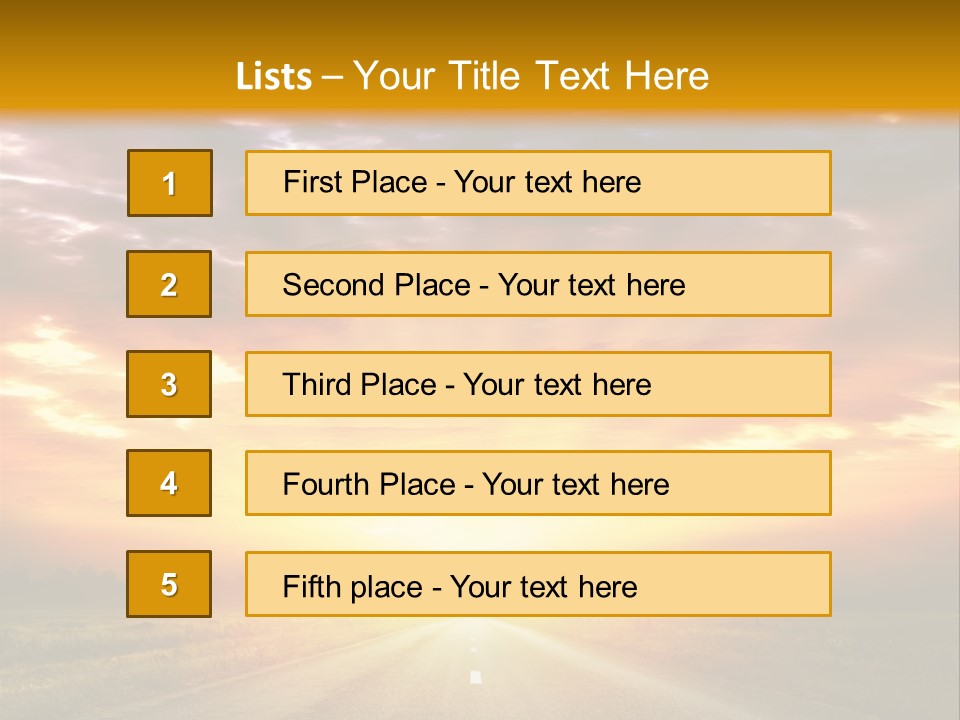 Movement Nature Hill PowerPoint Template
