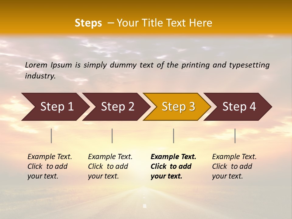 Movement Nature Hill PowerPoint Template