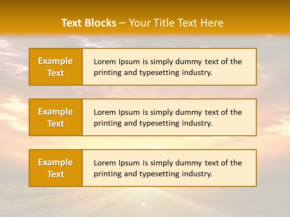Movement Nature Hill PowerPoint Template