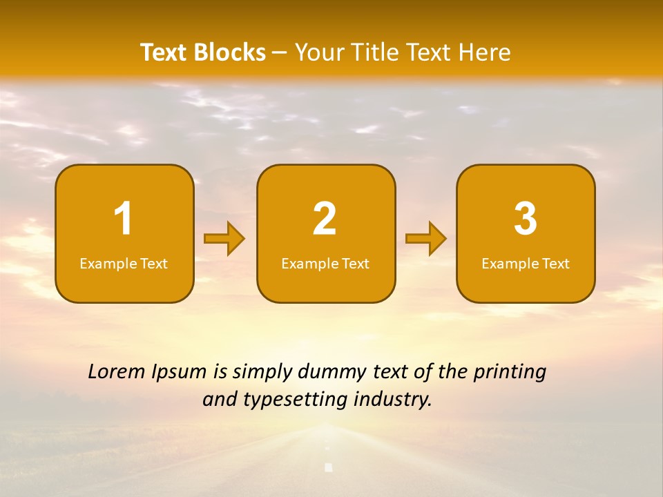 Movement Nature Hill PowerPoint Template