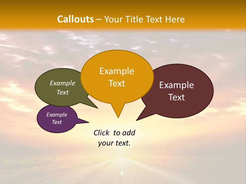 Movement Nature Hill PowerPoint Template