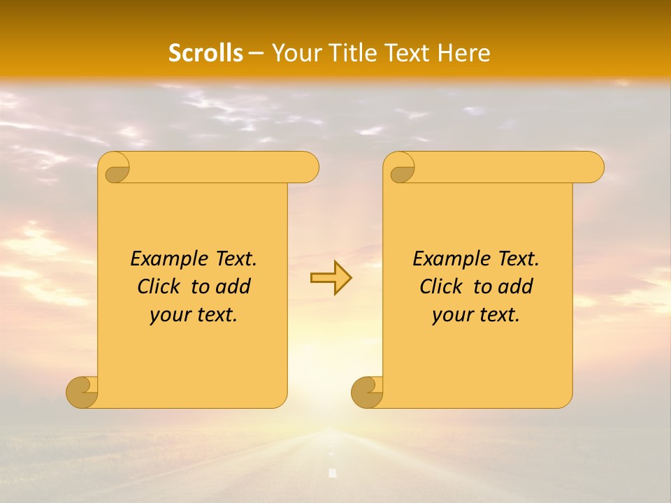 Movement Nature Hill PowerPoint Template