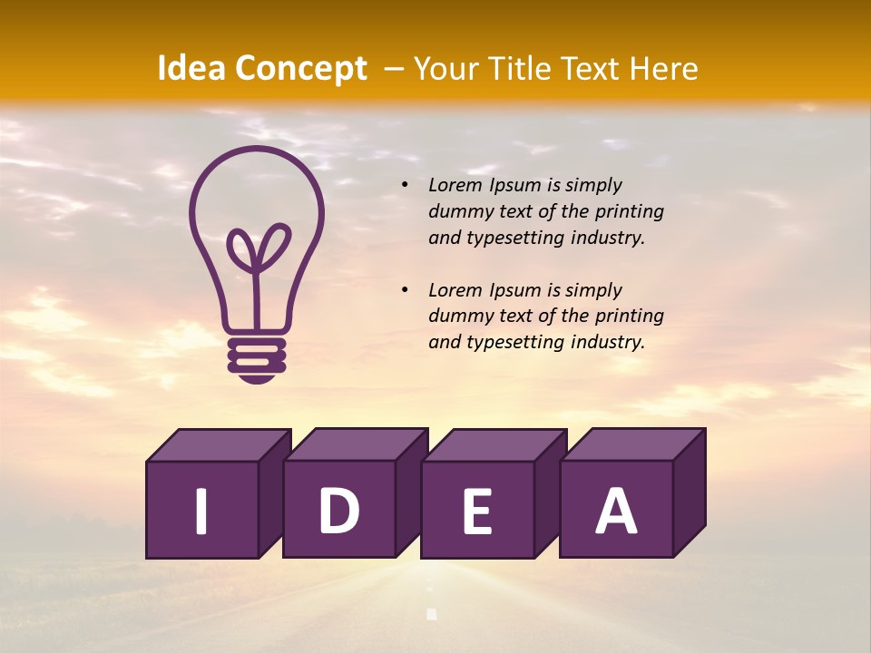 Movement Nature Hill PowerPoint Template