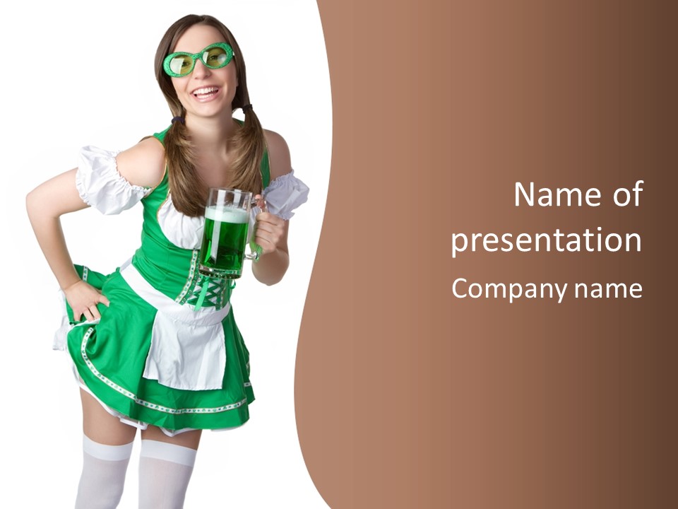 Beautiful Laughing Cheerful PowerPoint Template