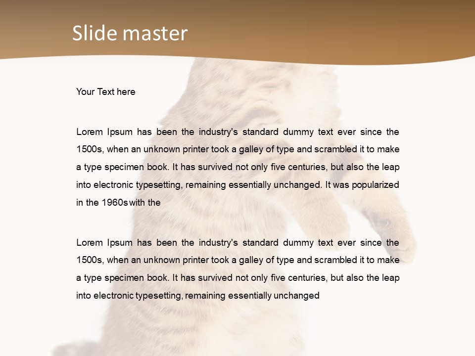 Carnivore Pet Looking PowerPoint Template