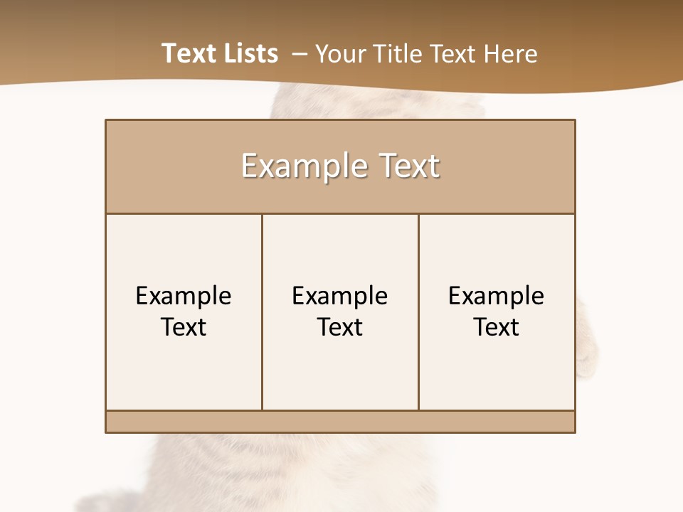 Carnivore Pet Looking PowerPoint Template