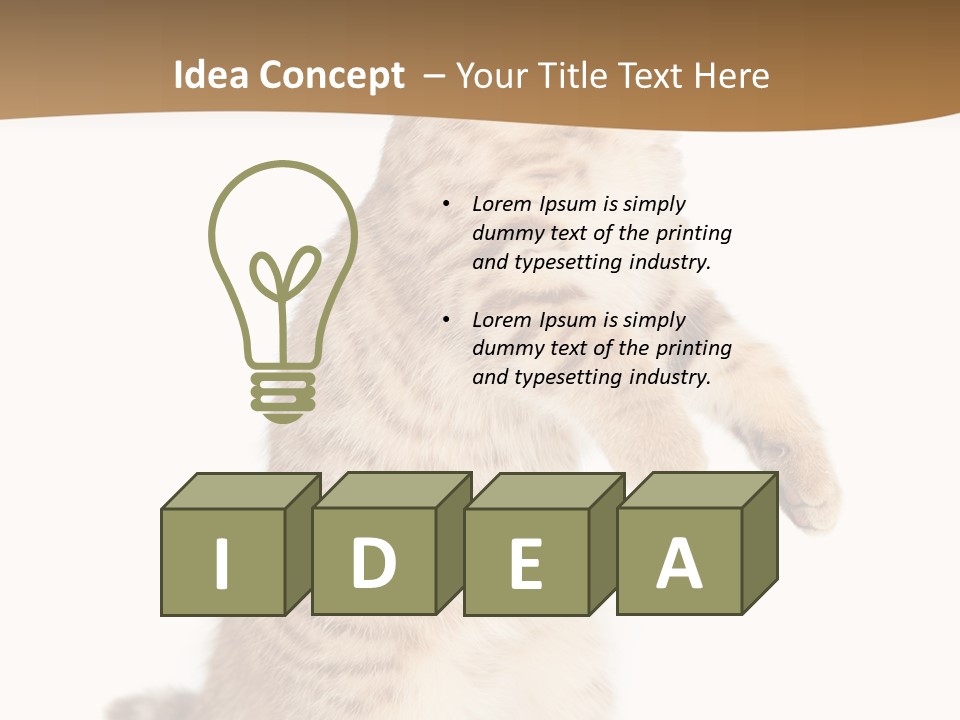 Carnivore Pet Looking PowerPoint Template