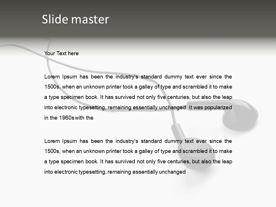 Two Background Cable PowerPoint Template