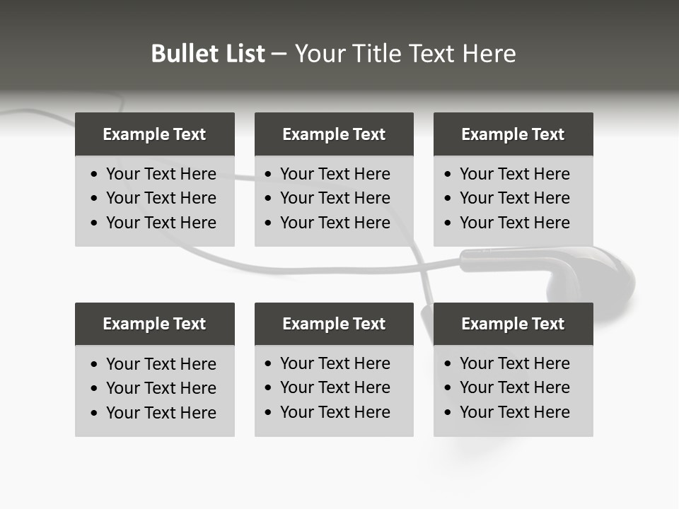 Two Background Cable PowerPoint Template