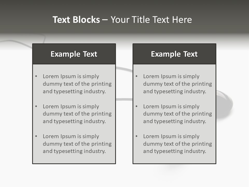 Two Background Cable PowerPoint Template