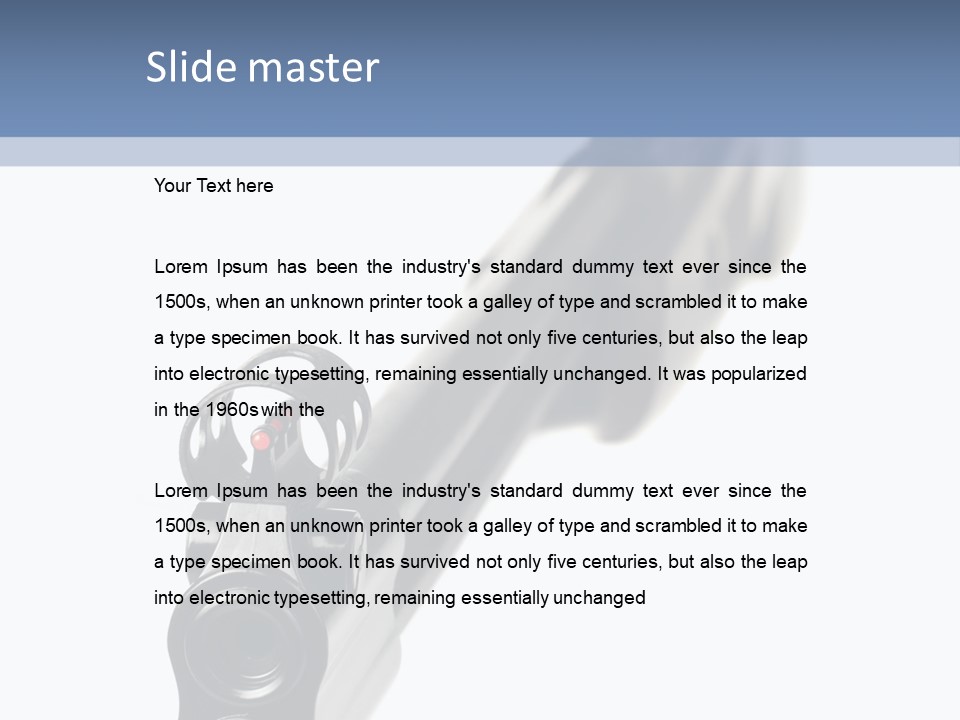 Trigger Optic Rifle PowerPoint Template