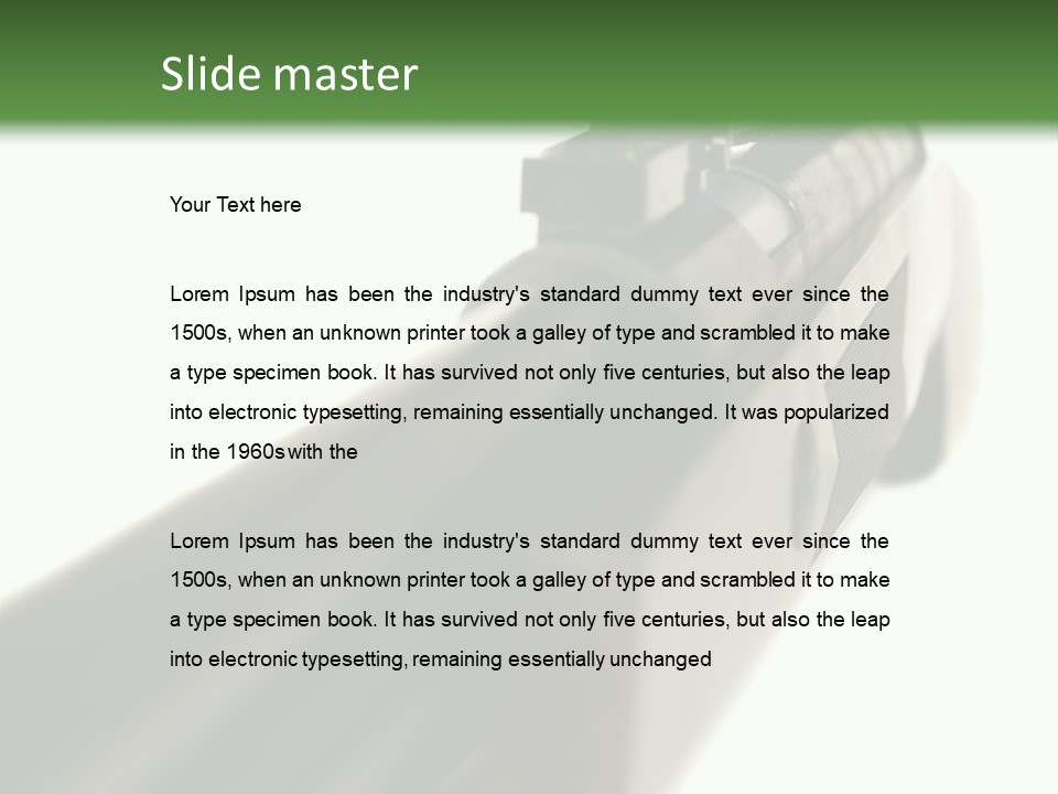 Gun Lens Wooden PowerPoint Template