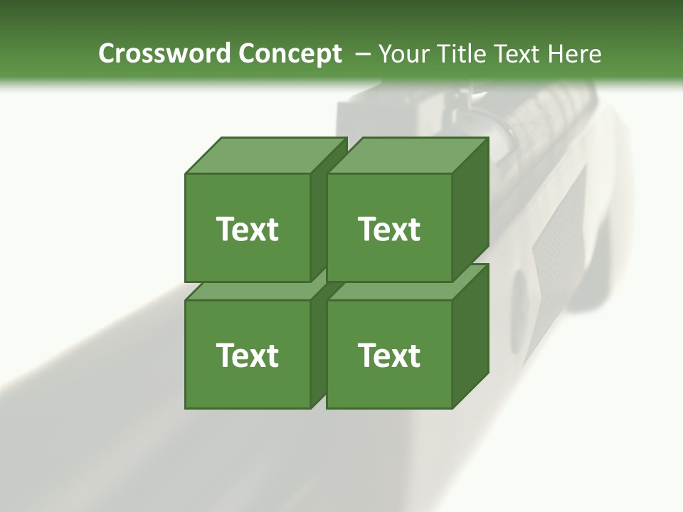 Gun Lens Wooden PowerPoint Template