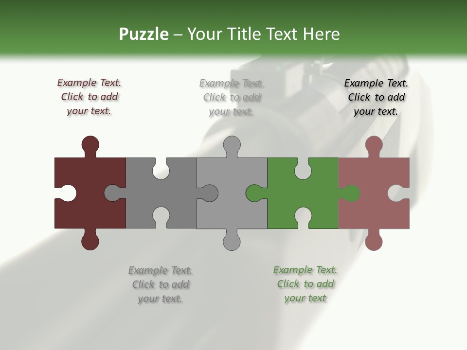 Gun Lens Wooden PowerPoint Template