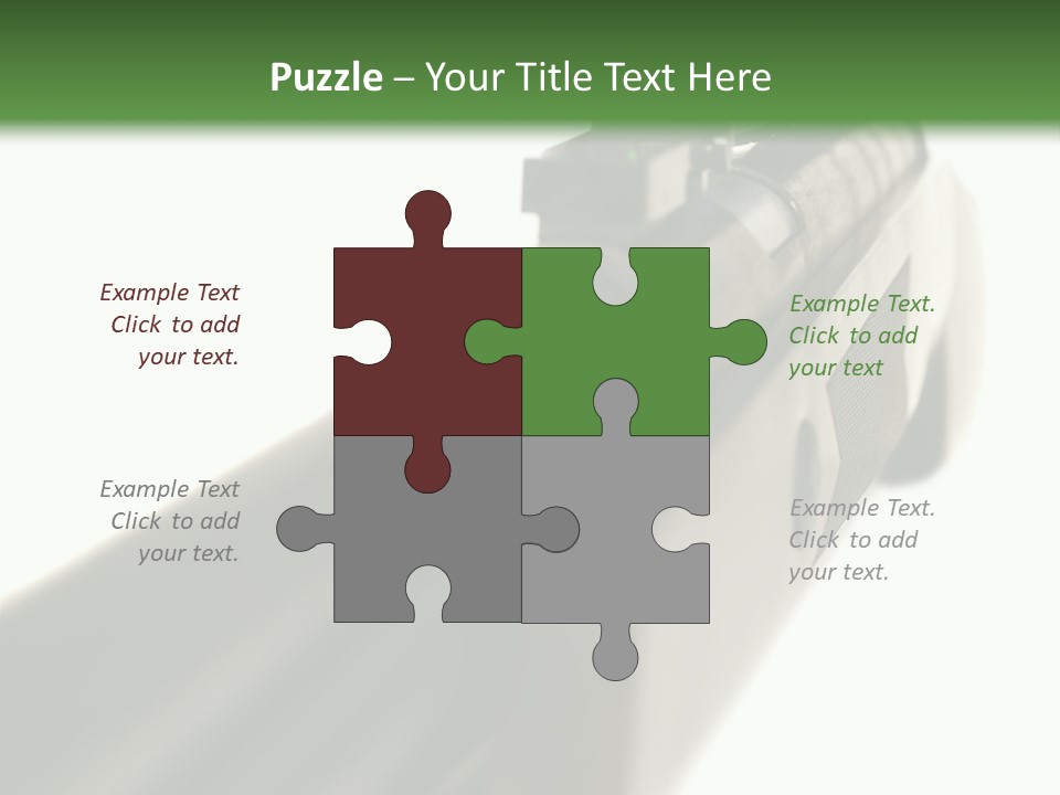 Gun Lens Wooden PowerPoint Template