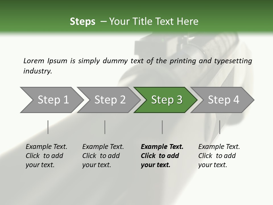Gun Lens Wooden PowerPoint Template