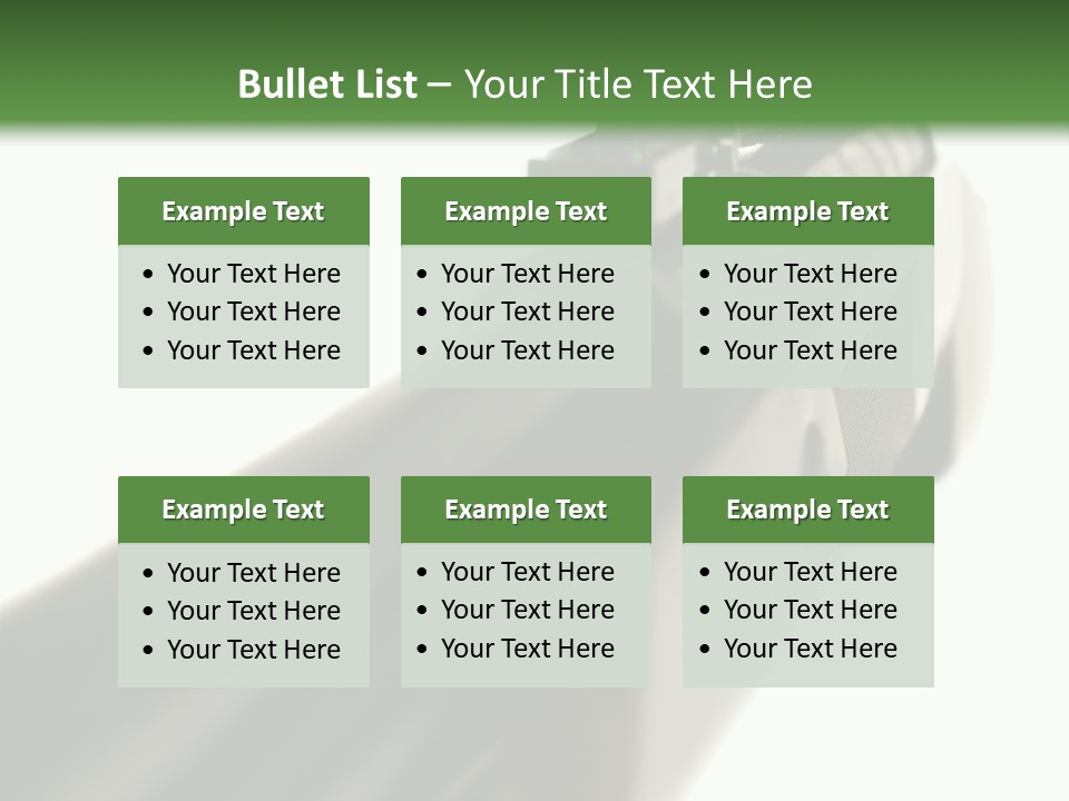 Gun Lens Wooden PowerPoint Template