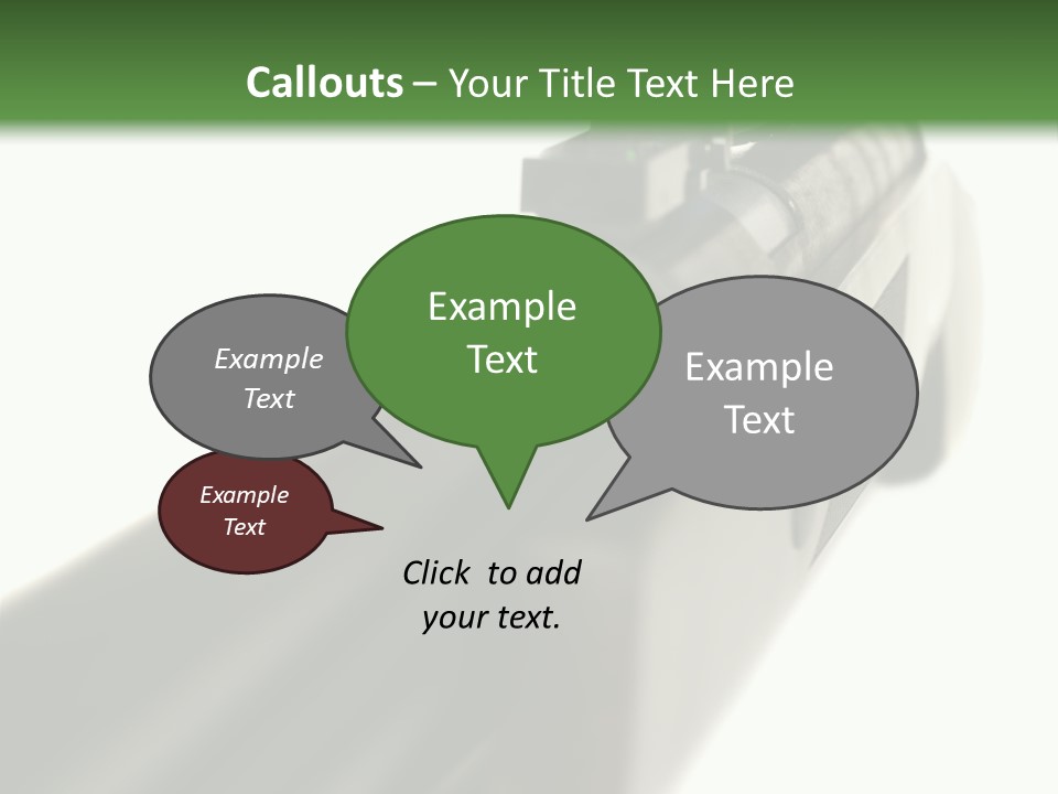Gun Lens Wooden PowerPoint Template