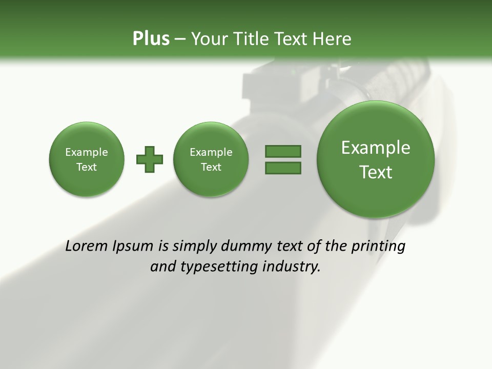 Gun Lens Wooden PowerPoint Template