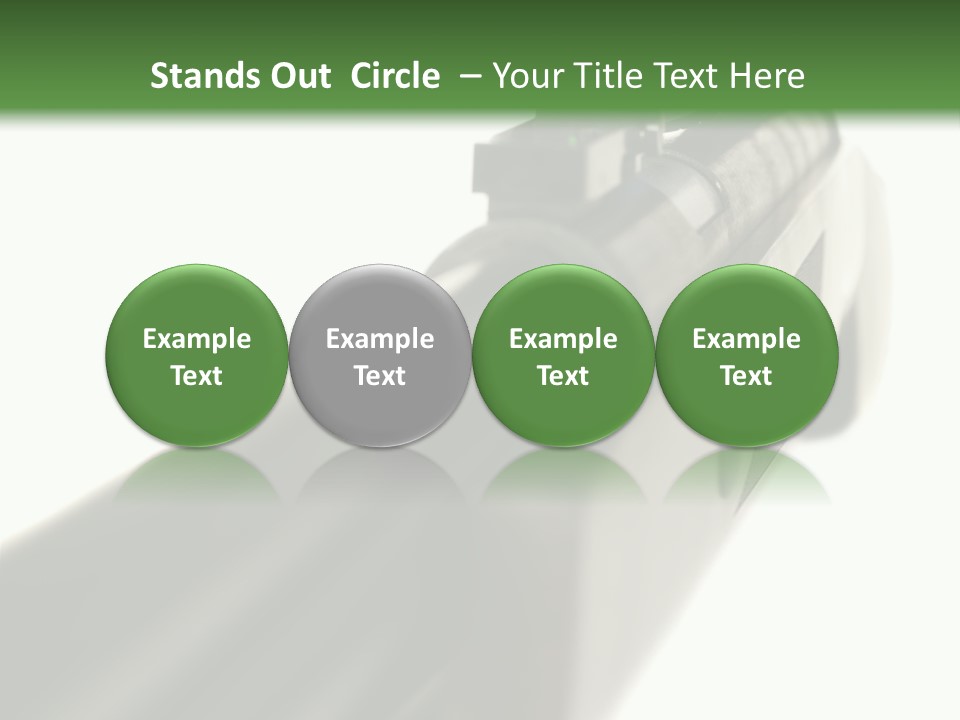 Gun Lens Wooden PowerPoint Template