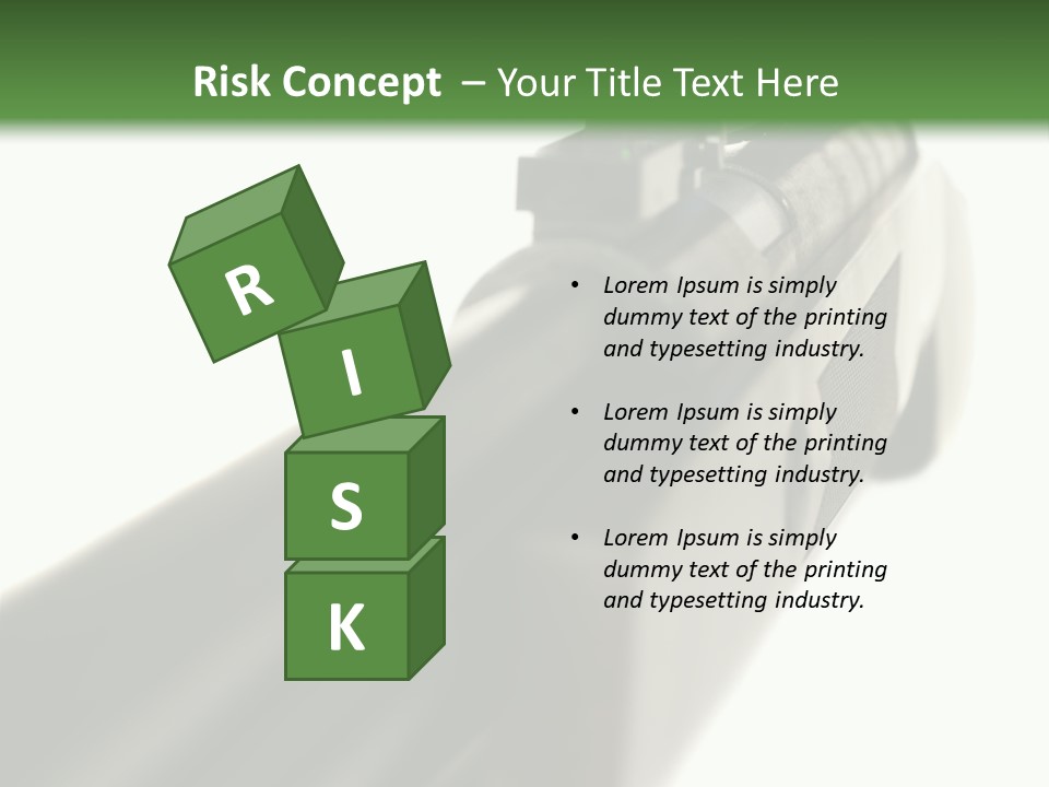 Gun Lens Wooden PowerPoint Template