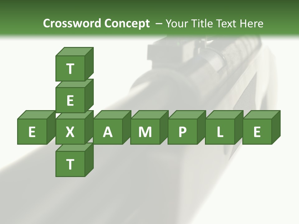 Gun Lens Wooden PowerPoint Template